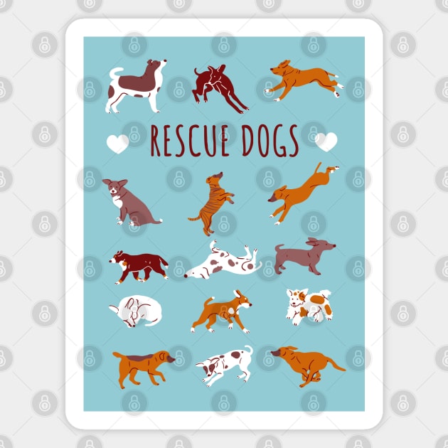 Rescue Dog Magnet by Wlaurence